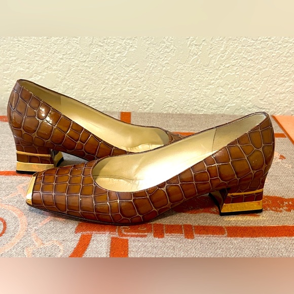 MAB STUDIO Shoes Made In Italy. US Sz 7 eU Sz 37. Genuine Croc Skin Leather. - Picture 9 of 11